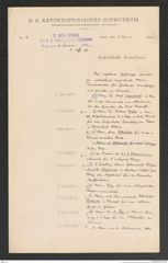 k.k. naturhistorisches Hofmuseum, Intendanzakten 1885-1896 (Hauer), Aktenzahl Z.28/1891, Seite 1